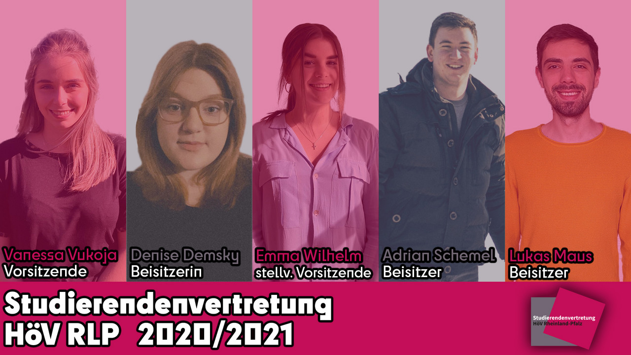 v.l.n.r. Vanessa Vukoja, Denise Demsky, Emma Wilhelm, Adrian Schemel und Lukas Maus