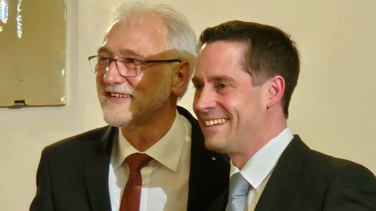Dr. Karl-Heinz Frieden und Moritz Petry.