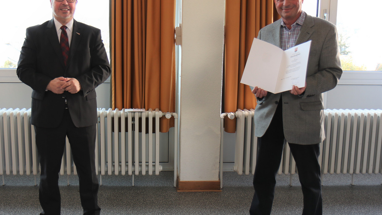 v. l. Direktor Klaus Weisbrod und Dr. Uwe Heinz